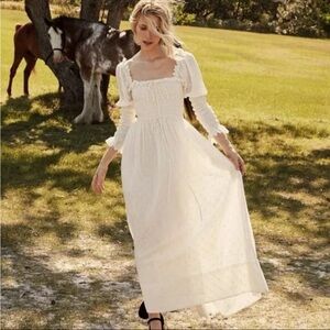 Doen Bijou Dress salt (white) size Large NWT!